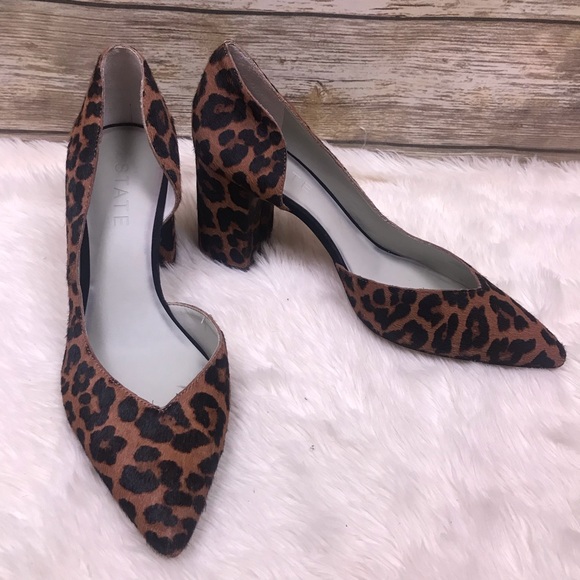 1 state leopard heels